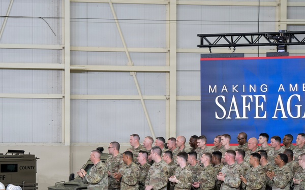 POTUS, SW Participate in Memphis Making America Safe Again Roundtable, SW Meets with Air Guard Troops