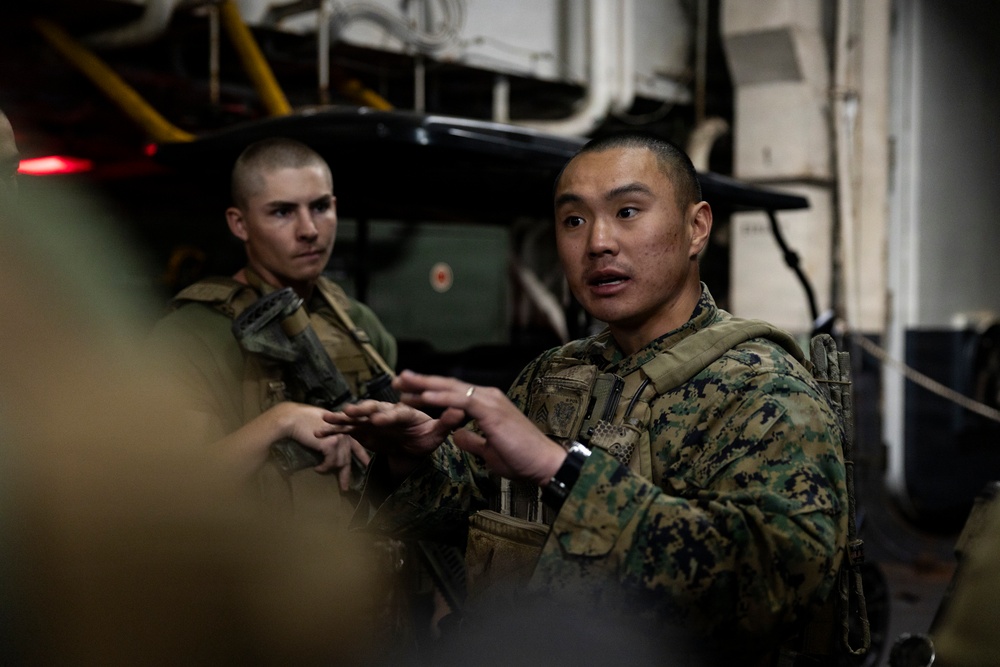 11th MEU Marines, Sailors Conduct Infantry Training Aboard USS Boxer
