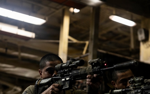 11th MEU Marines, Sailors Conduct Infantry Training Aboard USS Boxer