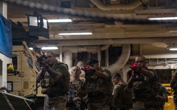 11th MEU Marines, Sailors Conduct Infantry Training Aboard USS Boxer