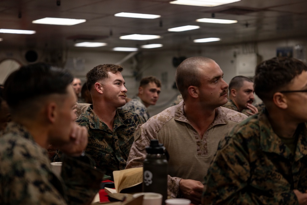 11th MEU Marines, Sailors Conduct Judiciary Training Event Aboard USS Boxer
