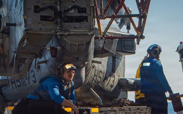 Nimitz Sailors Move Aircraft