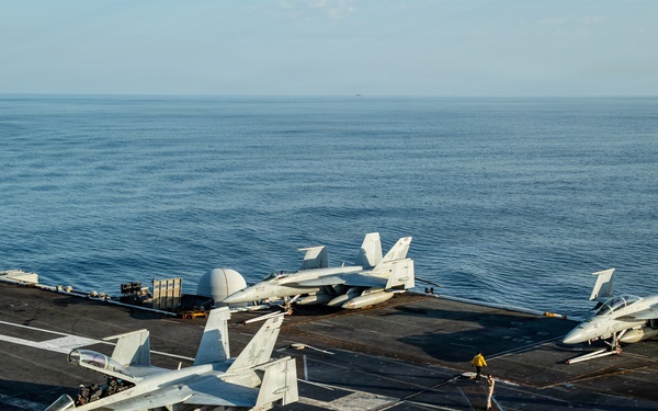 Nimitz Sailors Conduct Flight Operations