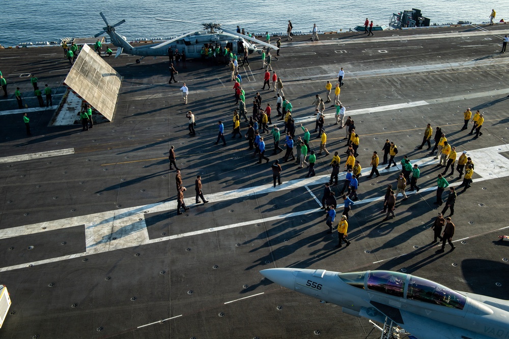 Nimitz Sailors Conduct Flight Operations