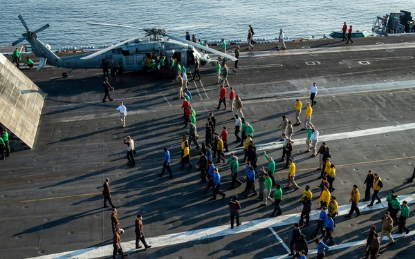 Nimitz Sailors Conduct Flight Operations
