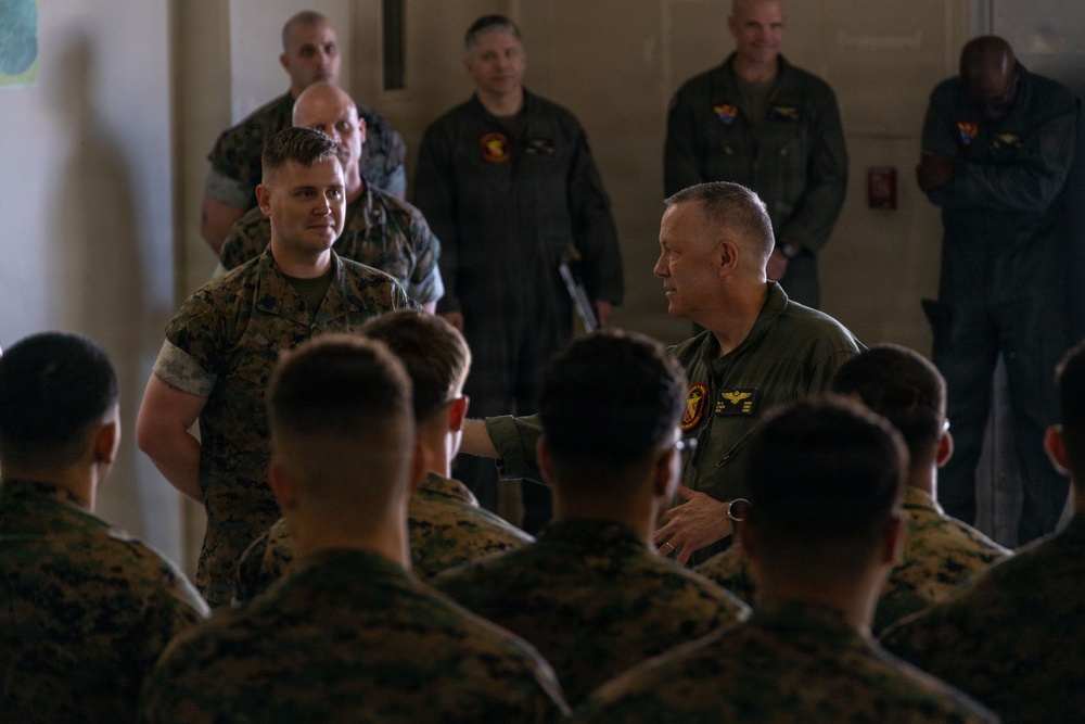 Deputy Commandant for Aviation Lt. Gen. Swan tours MCAS Futenma