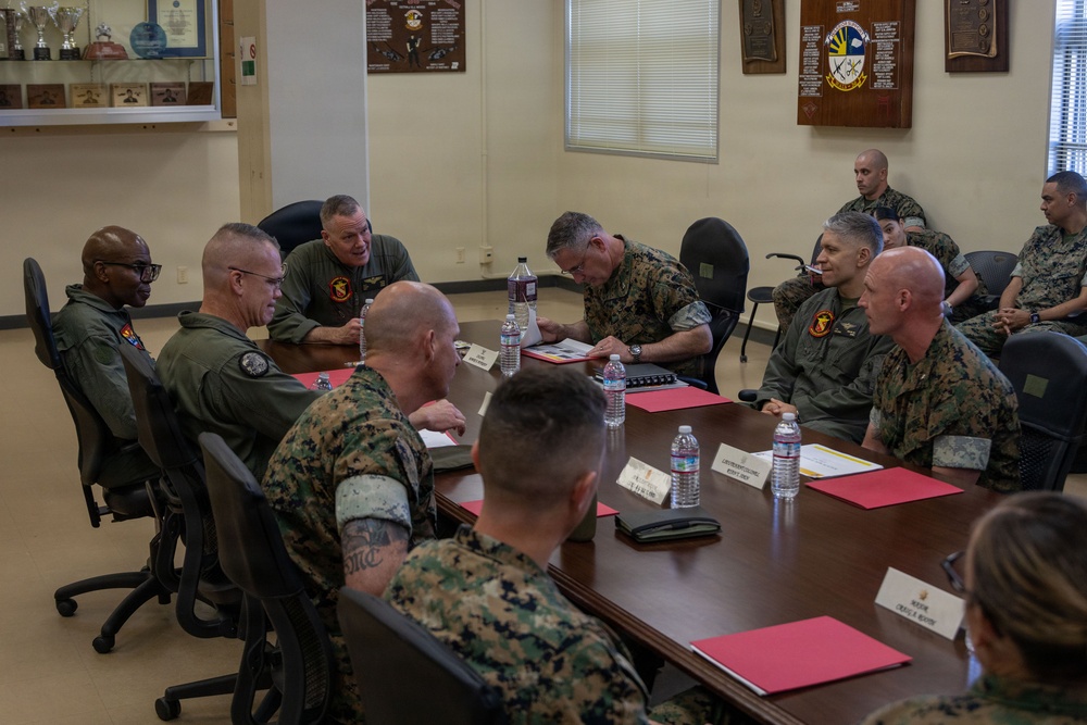 Deputy Commandant for Aviation Lt. Gen. Swan tours MCAS Futenma