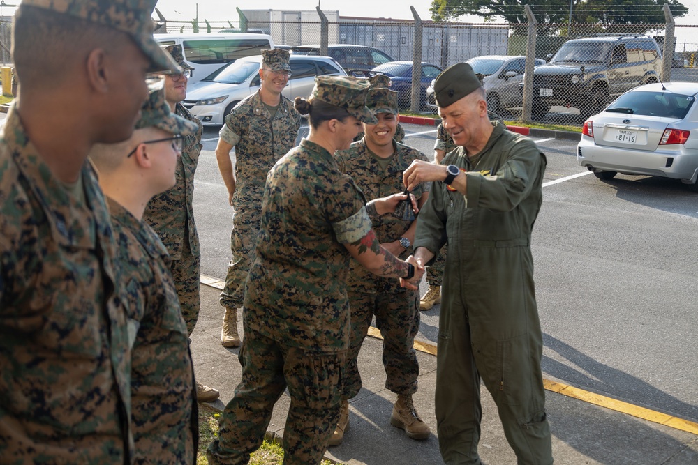 Deputy Commandant for Aviation Lt. Gen. Swan tours MCAS Futenma