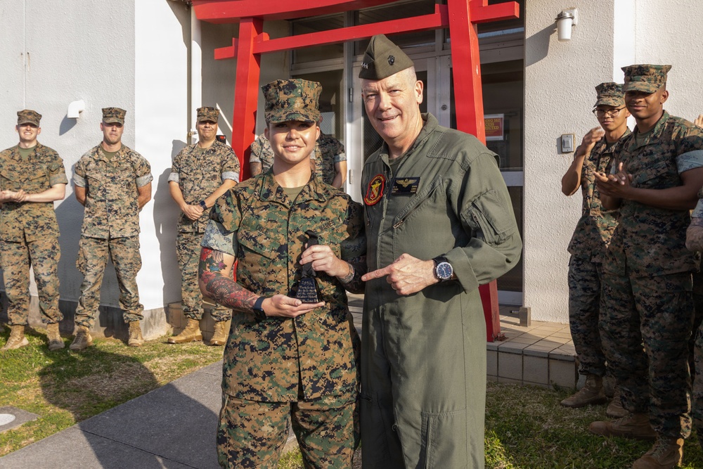 Deputy Commandant for Aviation Lt. Gen. Swan tours MCAS Futenma