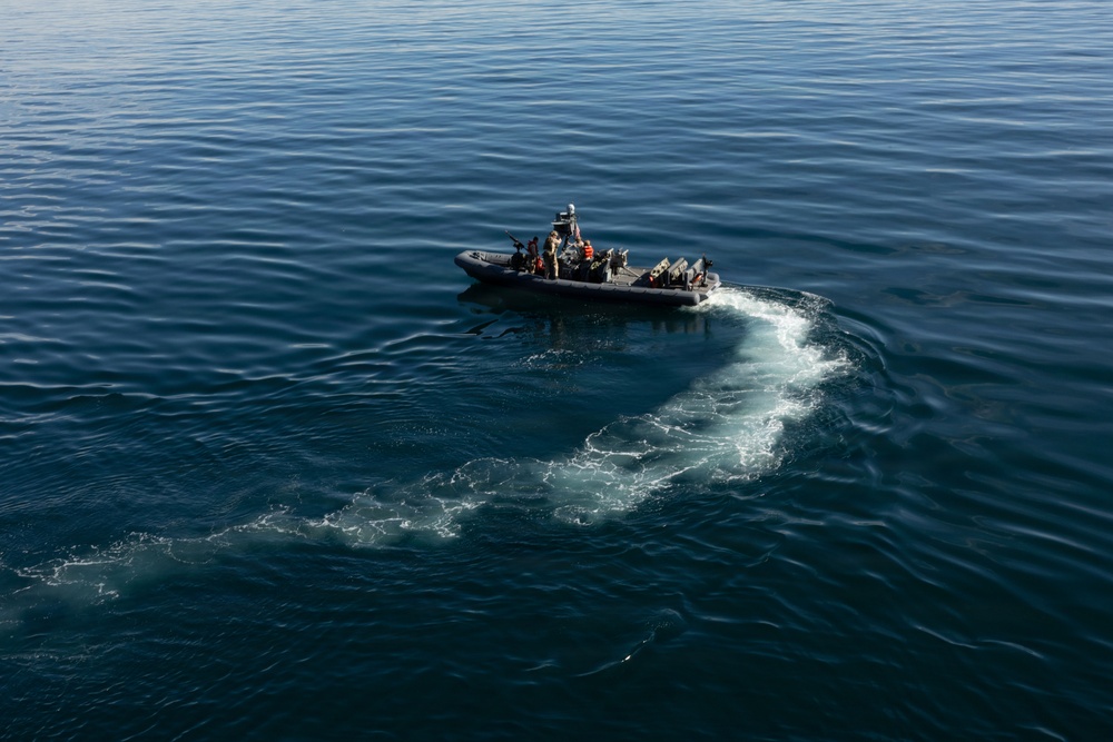 USS Portland Sailors and Marines Conduct Routine Operations