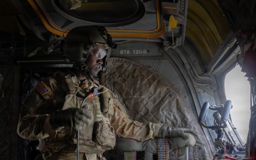 CH-47 Chinook Winter Aerial Gunnery