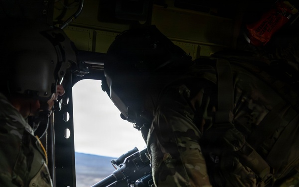 CH-47 Chinook Winter Aerial Gunnery