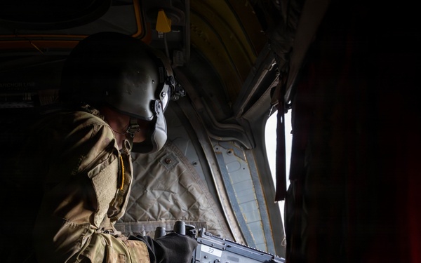 CH-47 Chinook Winter Aerial Gunnery