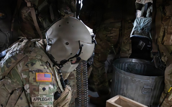 CH-47 Chinook Winter Aerial Gunnery