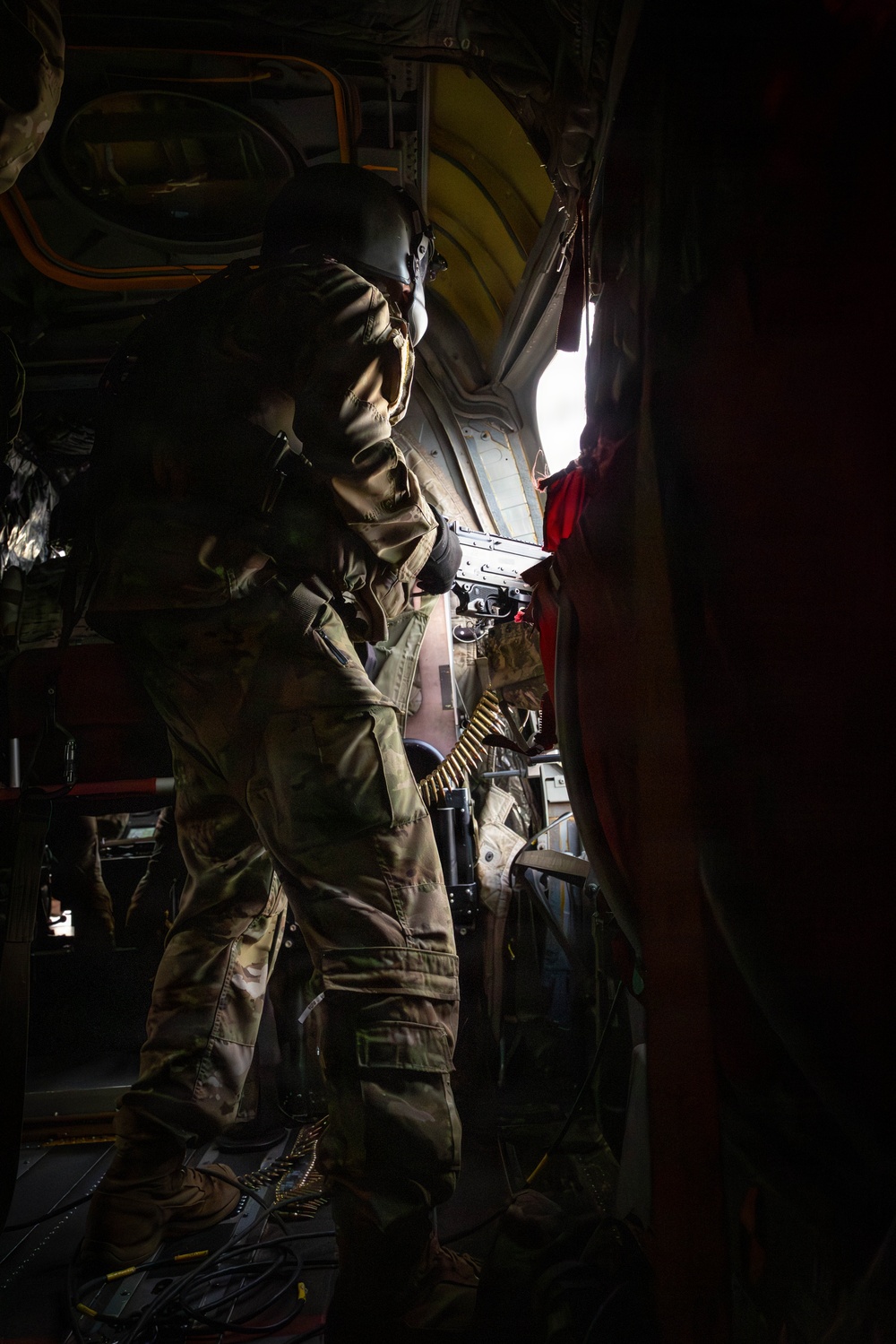 CH-47 Chinook Winter Aerial Gunnery