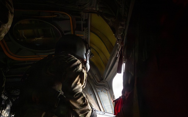 CH-47 Chinook Winter Aerial Gunnery