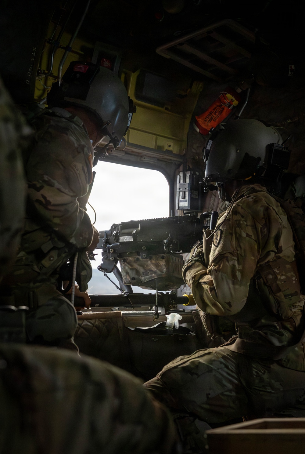 CH-47 Chinook Winter Aerial Gunnery