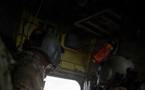 CH-47 Chinook Winter Aerial Gunnery