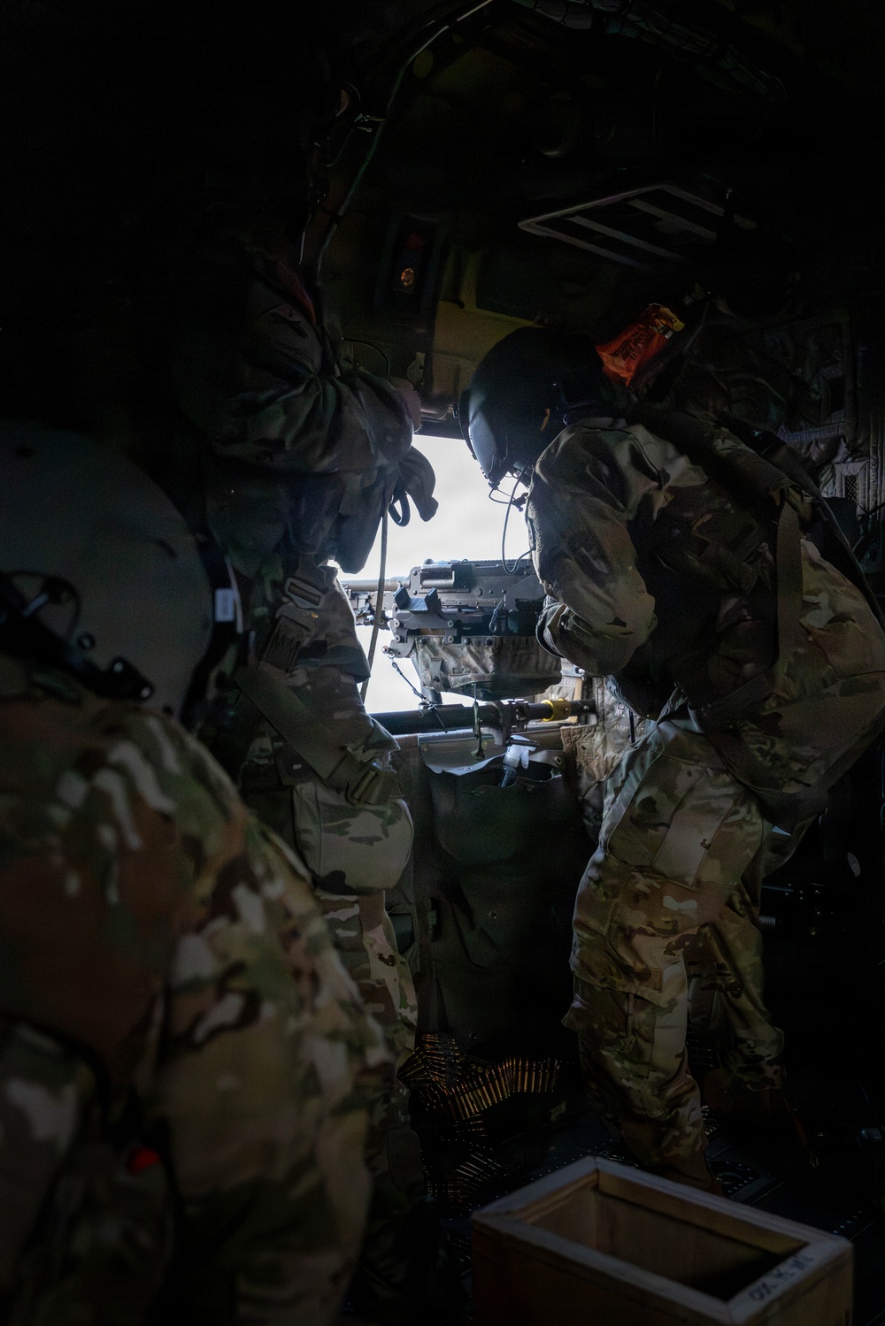 CH-47 Chinook Winter Aerial Gunnery