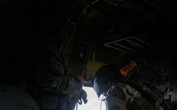 CH-47 Chinook Winter Aerial Gunnery