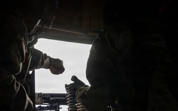 CH-47 Chinook Winter Aerial Gunnery