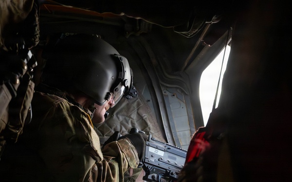 CH-47 Chinook Winter Aerial Gunnery