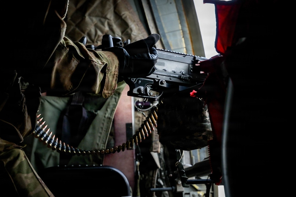 CH-47 Chinook Winter Aerial Gunnery