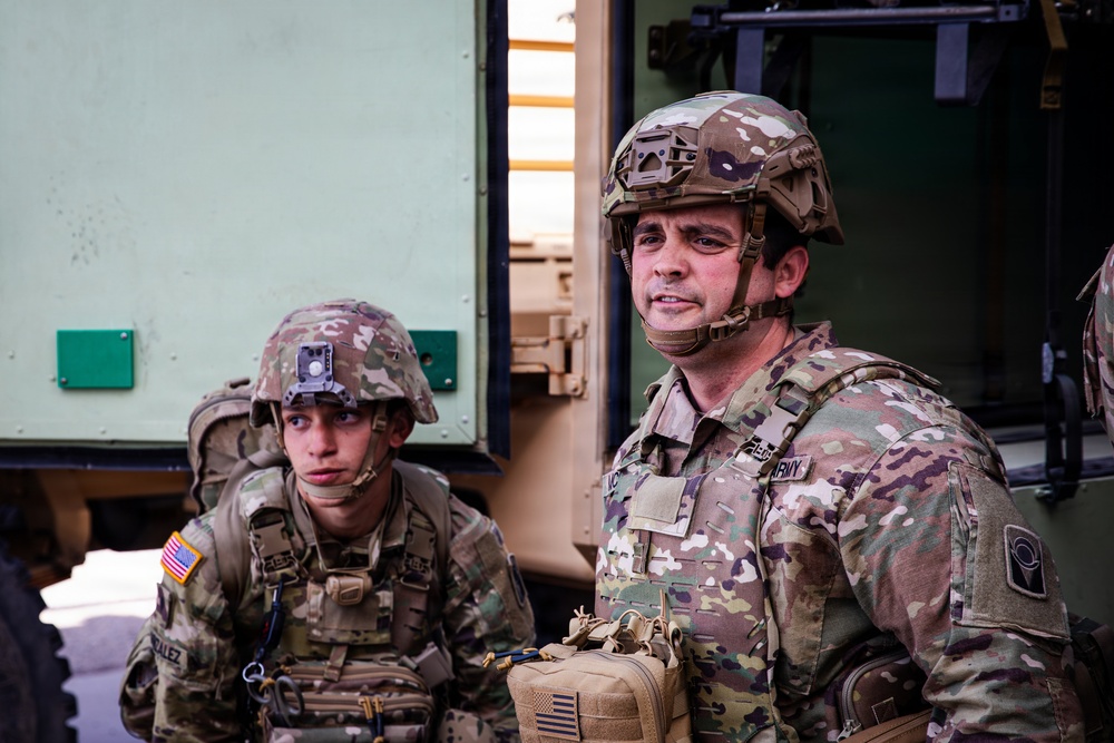 Task Force Seminole soldiers conduct mass casualty training at Fort Bliss