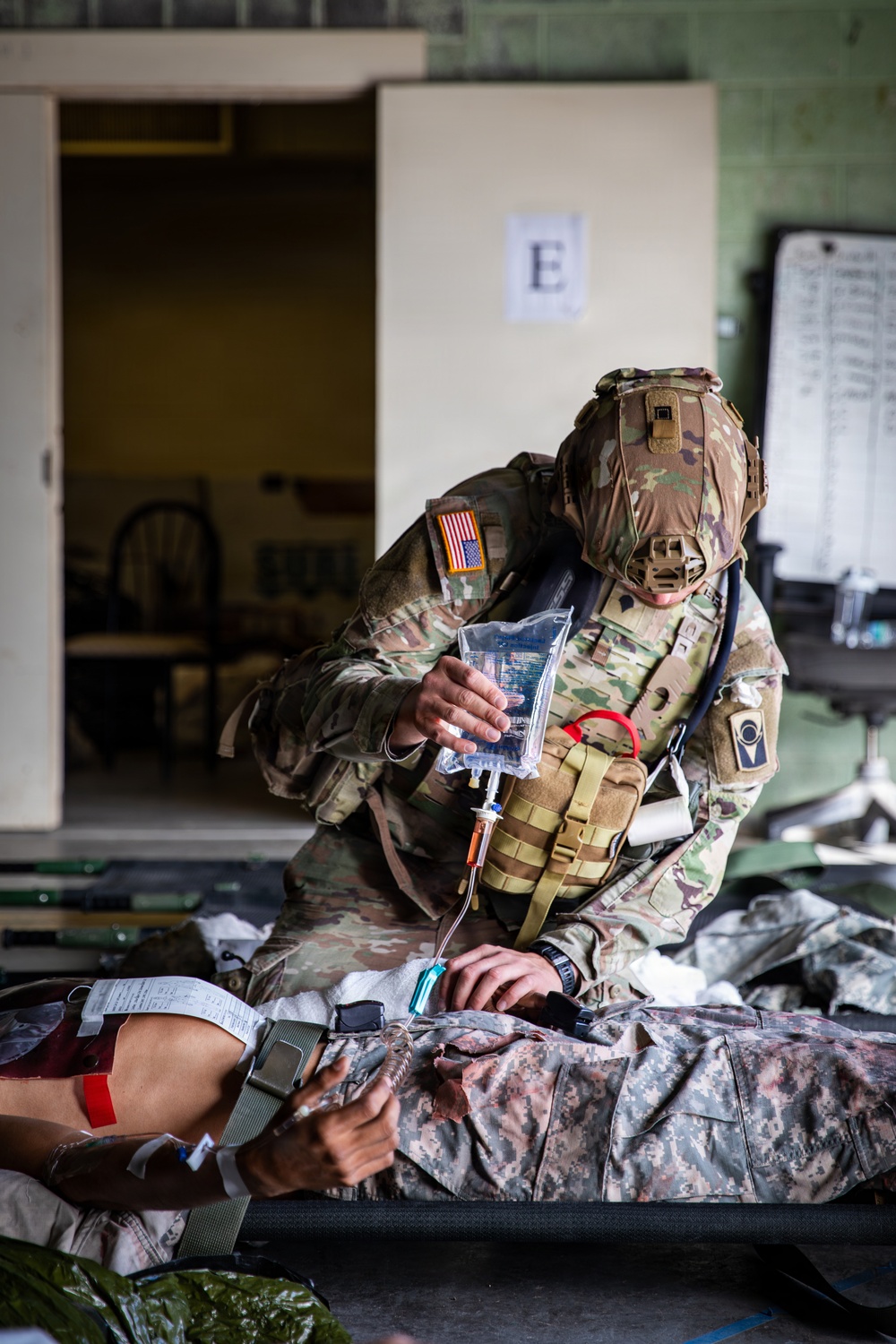 Task Force Seminole soldiers conduct mass casualty training at Fort Bliss