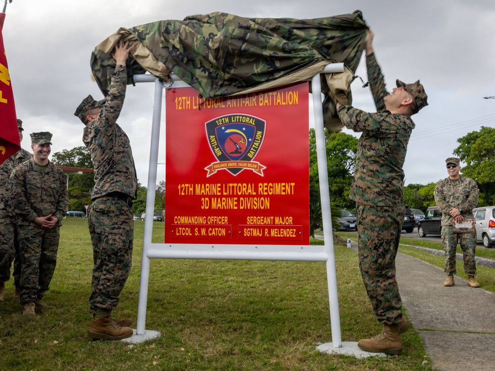 U.S. Marines with 12th Littoral Anti-Air Battalion Reveal New Building