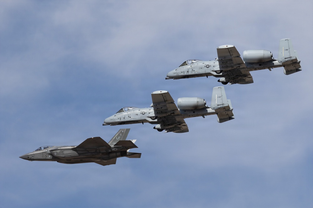 Formation in the skies at the Luke Days 2026 Airshow