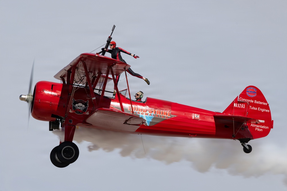 Wingwalker over Luke Air Force Base
