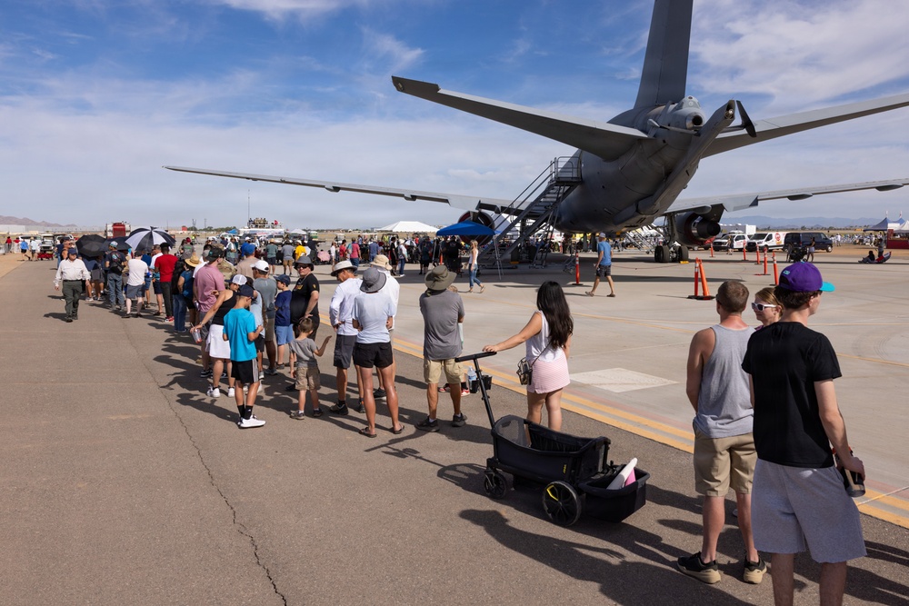 KC-46 Pegasus on static display at the Luke Days 2026 Airshow