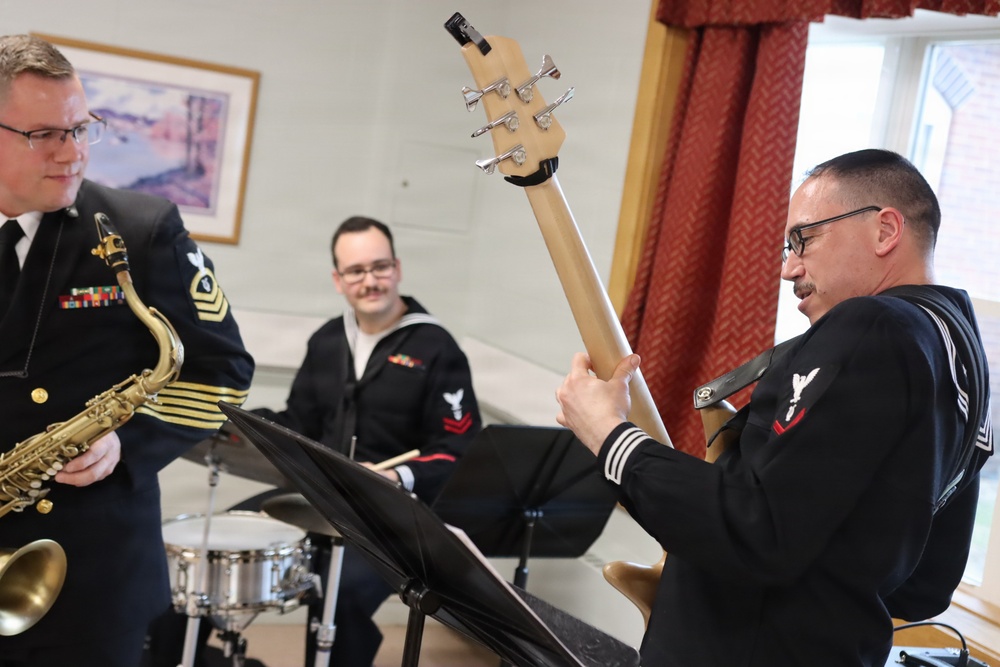 Navy Band Northeast Performs for the residents at New Hampshire Veterans Home