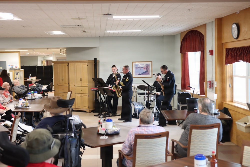 Navy Band Northeast Performs for the residents at New Hampshire Veterans Home