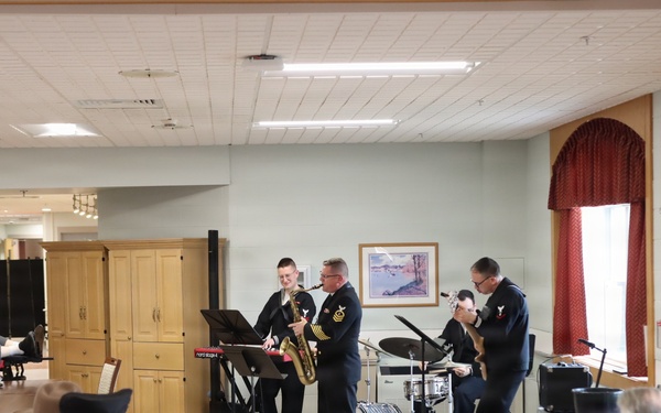 Navy Band Northeast Performs for the residents at New Hampshire Veterans Home