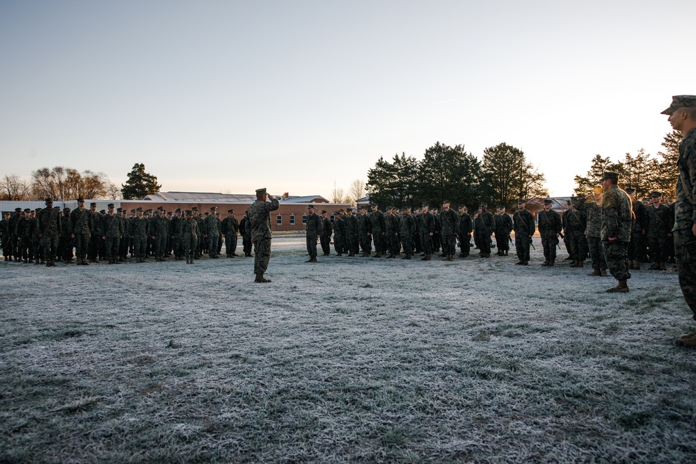 OCC 251 Company A Eagle, Globe, and Anchor Ceremony