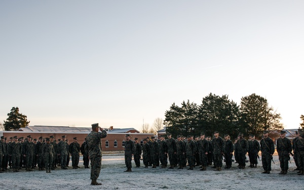 OCC 251 Company A Eagle, Globe, and Anchor Ceremony