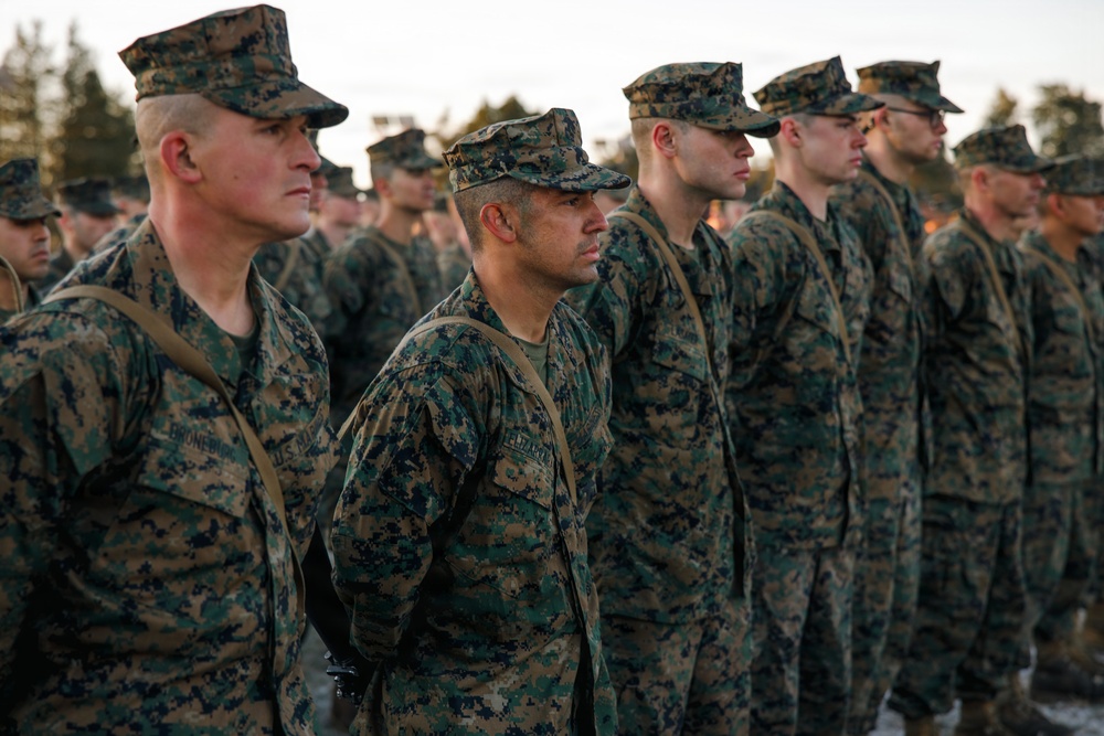 OCC 251 Company A Eagle, Globe, and Anchor Ceremony