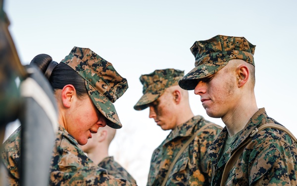 OCC 251 Company A Eagle, Globe, and Anchor Ceremony