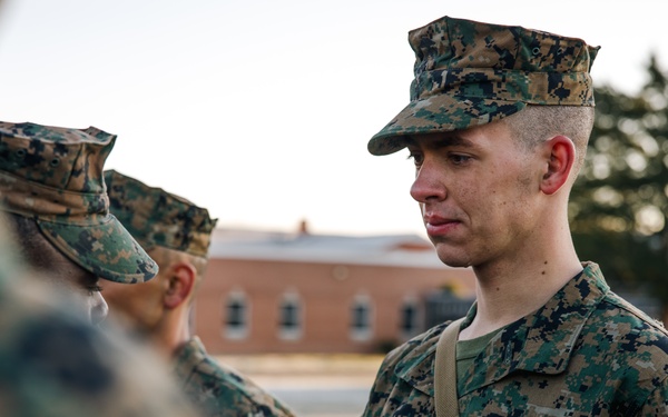 OCC 251 Company A Eagle, Globe, and Anchor Ceremony