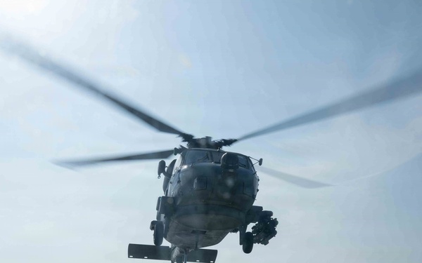 U.S. Navy Sailors assigned to USS Pinckney support Operation Epic Fury