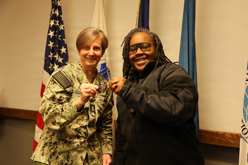 U.S. TRANSCOM Chief of Staff visits Defense Courier Station Norfolk, at Naval Station Norfolk.