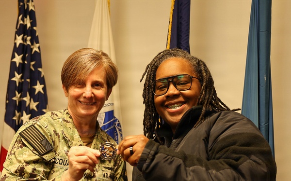 U.S. TRANSCOM Chief of Staff visits Defense Courier Station Norfolk, at Naval Station Norfolk.