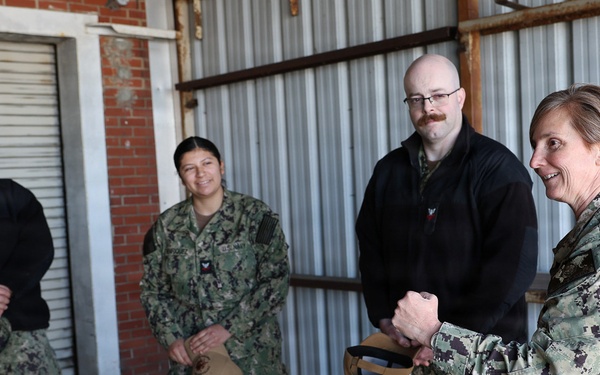 U.S. TRANSCOM Chief of Staff visits Defense Courier Station Norfolk, at Naval Station Norfolk.