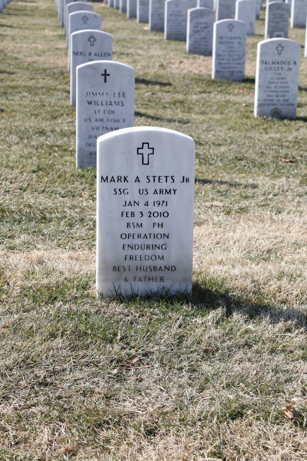 A solemn day of remembrance at Arlington National Cemetery as the 8th Psychological Operations Battalion (Airborne) joined the family of Staff Sergeant Mark A. Stets Jr.