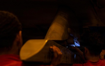 Abraham Lincoln Conducts Aircraft Maintenance During Operation Epic Fury