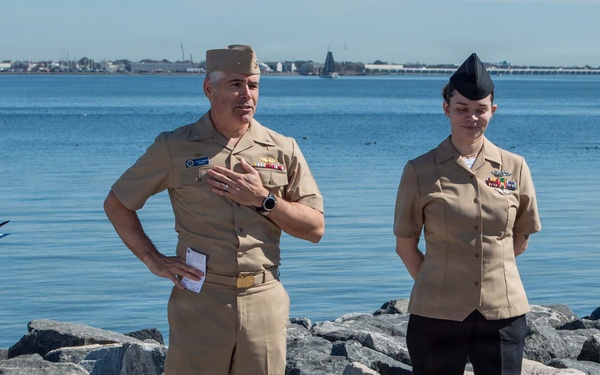 CSG-2 Conducts Reenlistment and Frocking ceremony