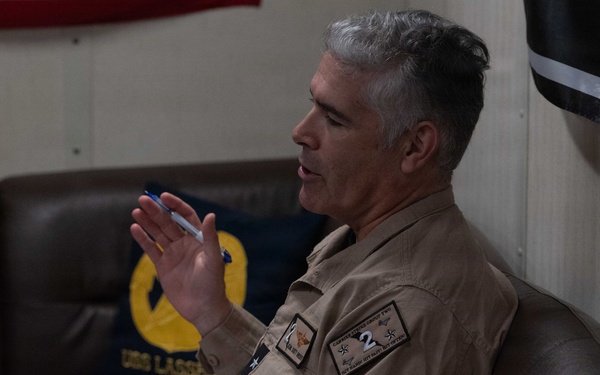 Rear Adm. Dusty Rhodes visits USS Lassen