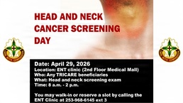 Madigan Head and Neck Cancer Screening Event Scheduled for April 29, 2026